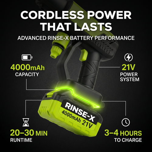 Rinse-X™ Cordless Pressure Washer
