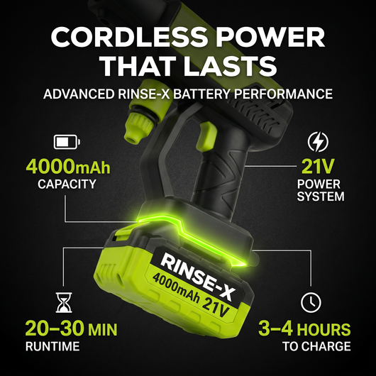 Rinse-X™ Cordless Pressure Washer